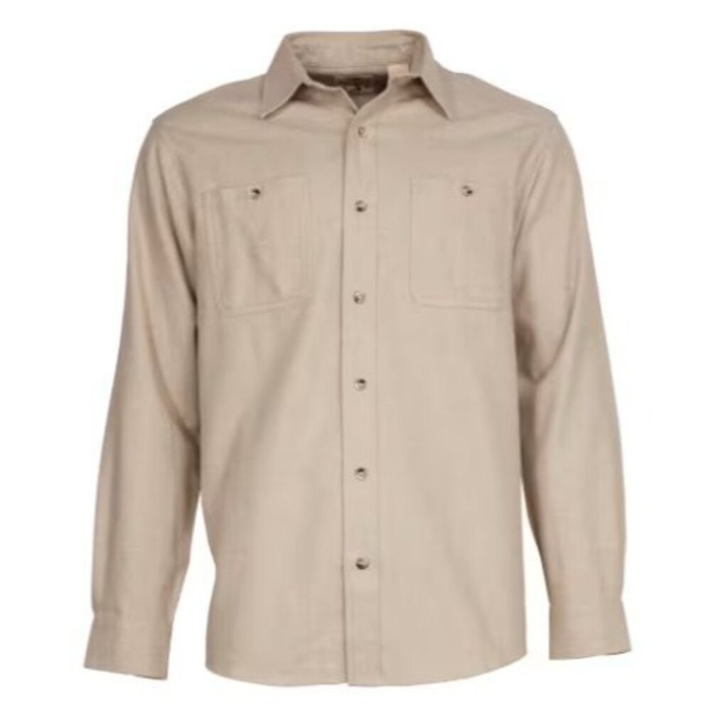Redhead Ozark Mountain Flannel Size XL Men’s Long Sleeve NWOT Pockets Oatmeal Be